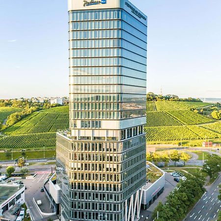 Radisson Blu Hotel At Porsche Design Tower Stuttgart Buitenkant foto