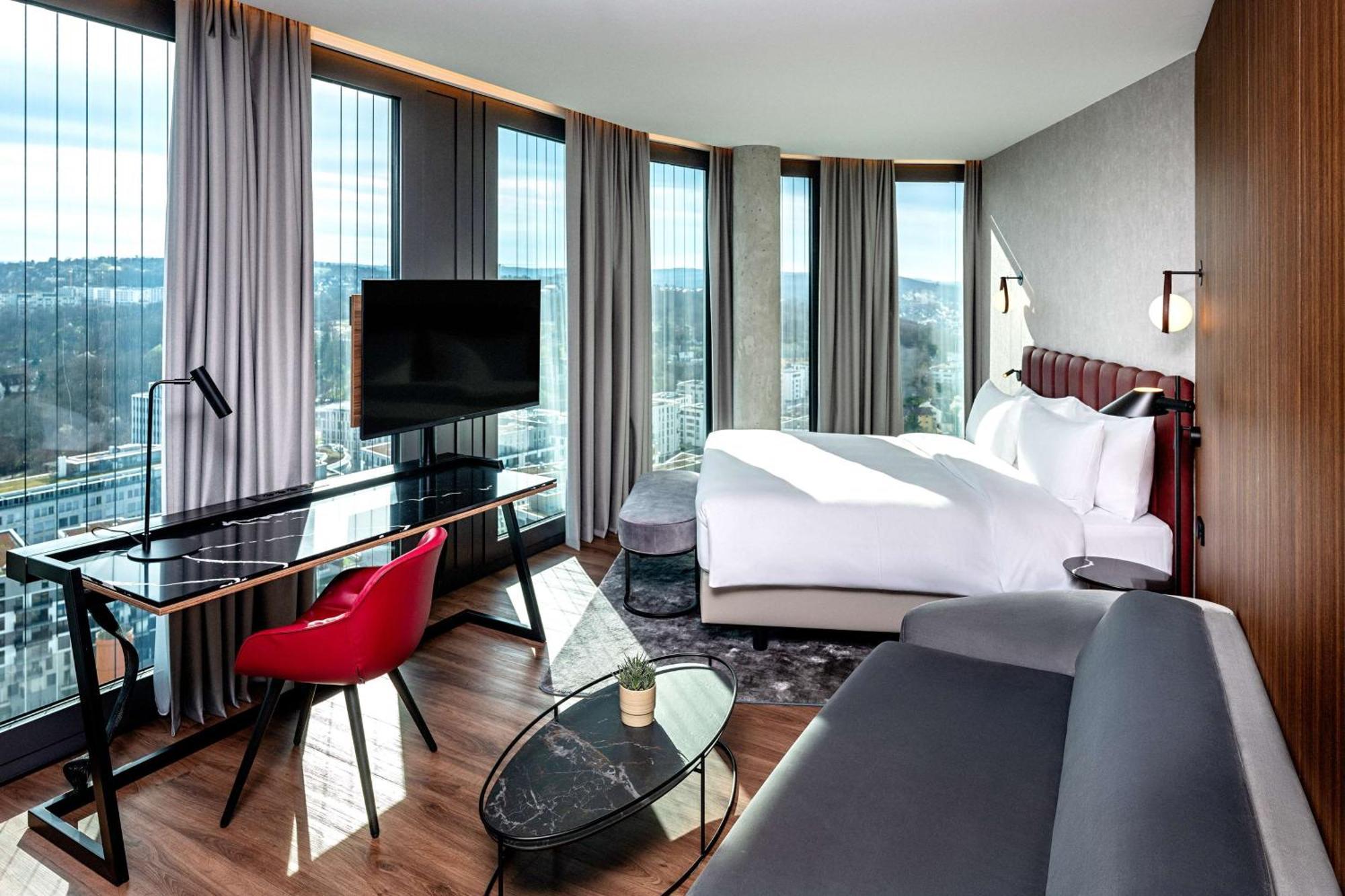 Radisson Blu Hotel At Porsche Design Tower Stuttgart Buitenkant foto